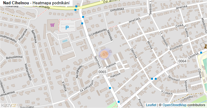 Nad Cihelnou - mapa podnikání