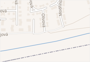 Okrajová v obci Hostivice - mapa ulice