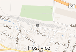 Ovesná v obci Hostivice - mapa ulice