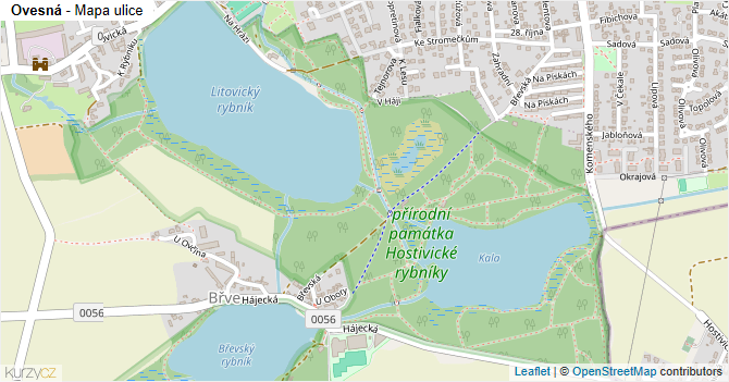 Ovesná - mapa ulice