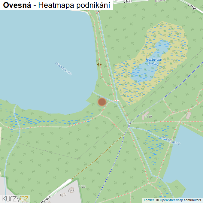 Mapa Ovesná - Firmy v ulici.
