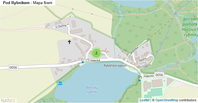 Pod Rybníkem - mapa firem