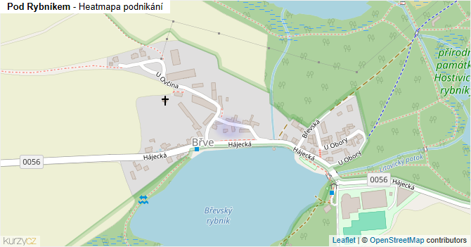 Pod Rybníkem - mapa podnikání