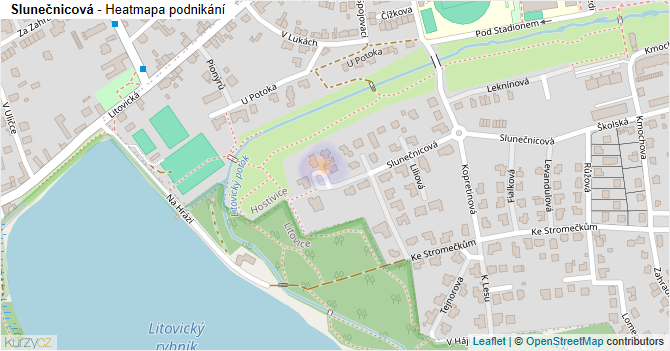 Slunečnicová - mapa podnikání
