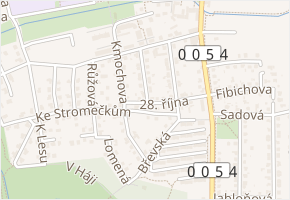 Smetanova v obci Hostivice - mapa ulice