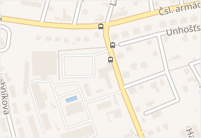 Sportovců v obci Hostivice - mapa ulice