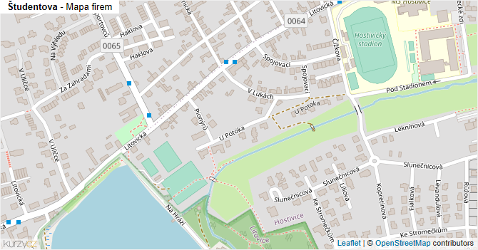 Študentova - mapa firem