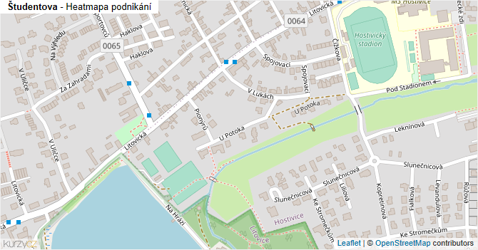 Študentova - mapa podnikání