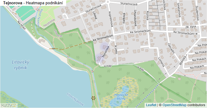 Tejnorova - mapa podnikání
