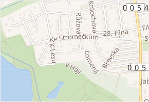 U Chobotu v obci Hostivice - mapa ulice