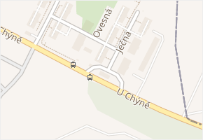 U Chýně v obci Hostivice - mapa ulice