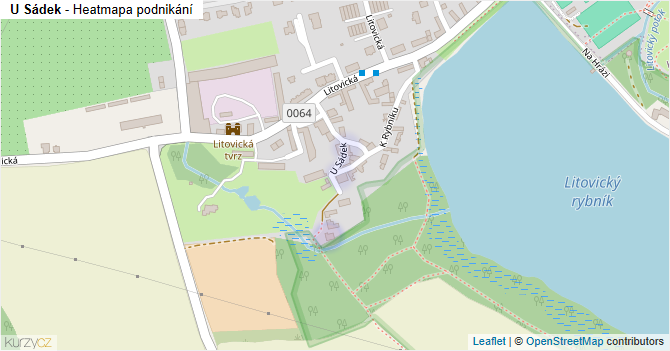 U Sádek - mapa podnikání