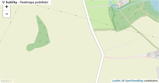 U Sušičky - mapa podnikání