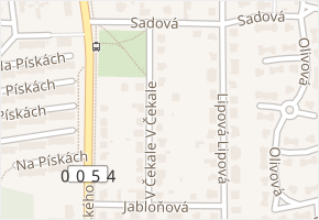 V Čekale v obci Hostivice - mapa ulice