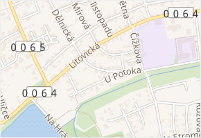V Lukách v obci Hostivice - mapa ulice
