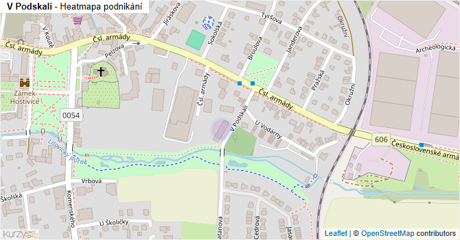 V Podskalí - mapa podnikání