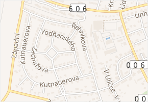 Vodňanského v obci Hostivice - mapa ulice