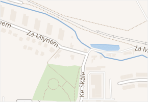 Za Mlýnem v obci Hostivice - mapa ulice