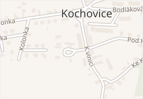 Bauštel v obci Hoštka - mapa ulice