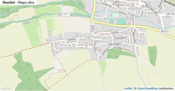 Bauštel - mapa ulice