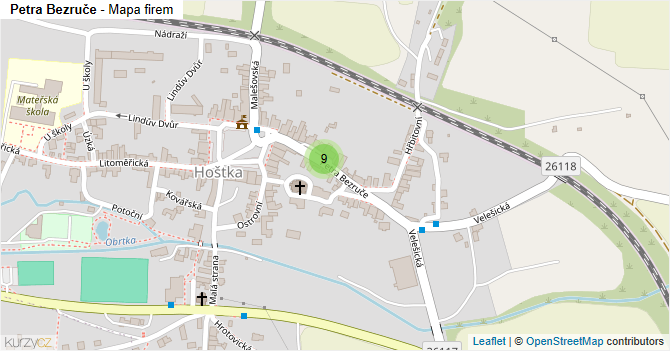 Petra Bezruče - mapa firem