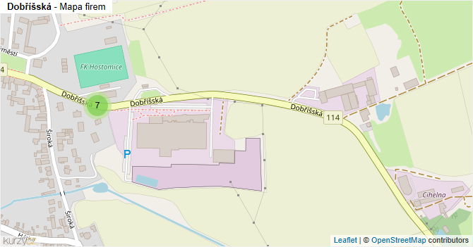 Dobříšská - mapa firem