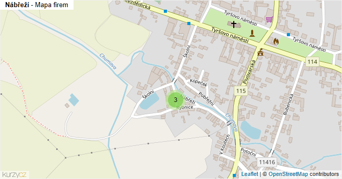 Nábřeží - mapa firem