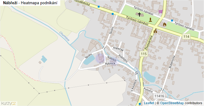 Nábřeží - mapa podnikání