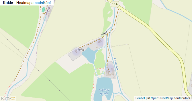 Rokle - mapa podnikání