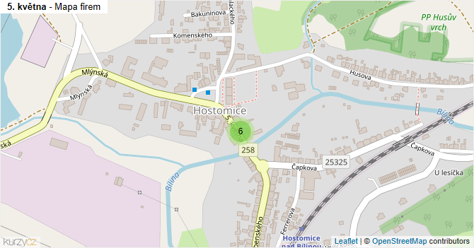 5. května - mapa firem