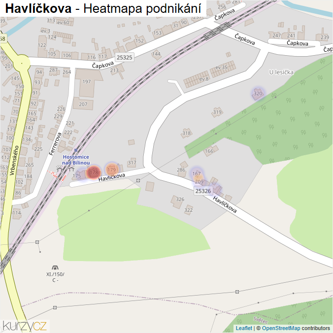Mapa Havlíčkova - Firmy v ulici.