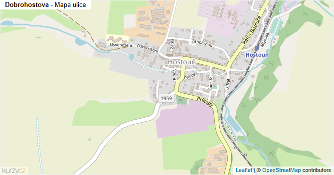 Dobrohostova - mapa ulice