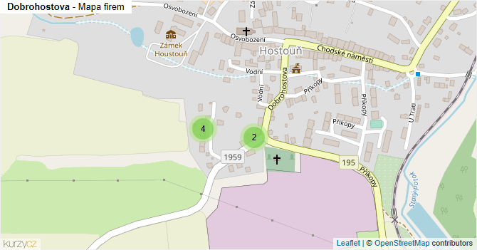 Dobrohostova - mapa firem