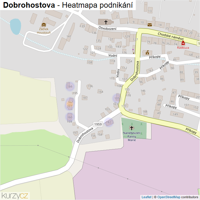 Mapa Dobrohostova - Firmy v ulici.