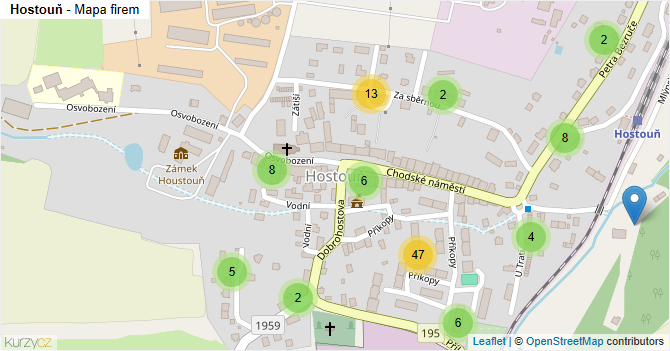 Hostouň - mapa firem