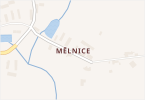 Mělnice v obci Hostouň - mapa části obce