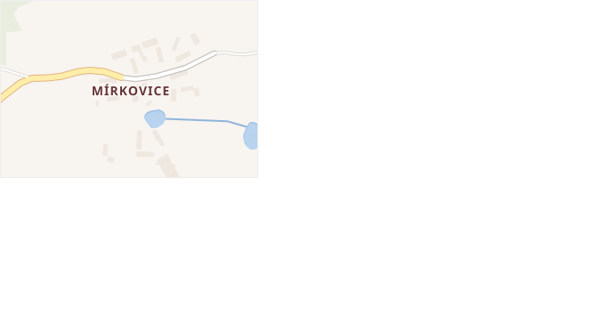 Mírkovice v obci Hostouň - mapa části obce