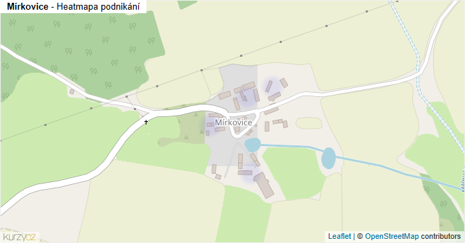 Mírkovice - mapa podnikání