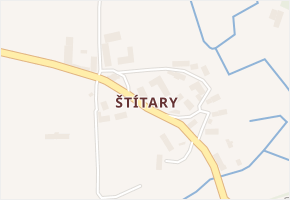 Štítary v obci Hostouň - mapa části obce