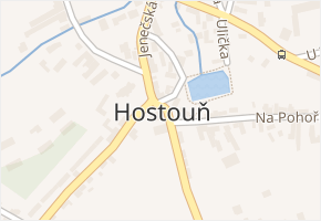 Hostouň v obci Hostouň - mapa části obce
