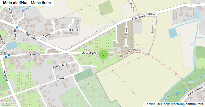 Malá alejíčka - mapa firem