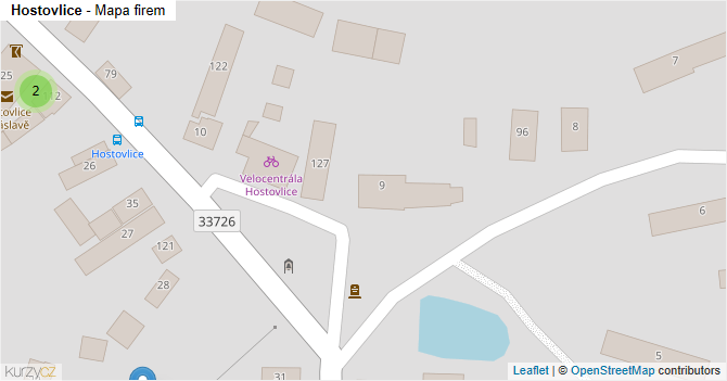 Hostovlice - mapa firem
