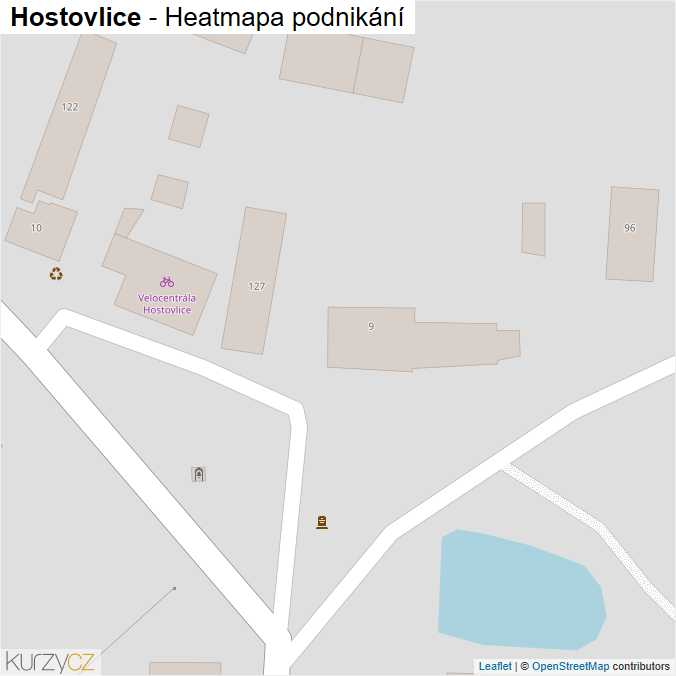 Mapa Hostovlice - Firmy v obci.