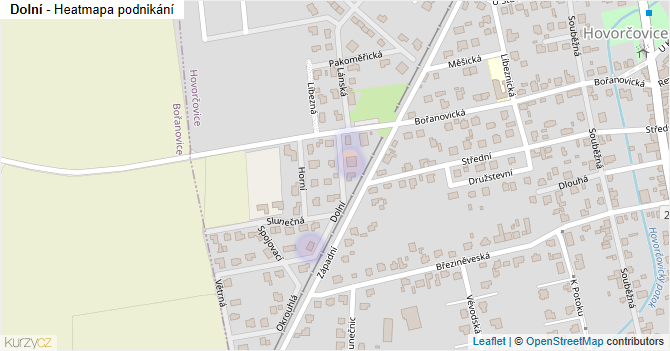 Dolní - mapa podnikání