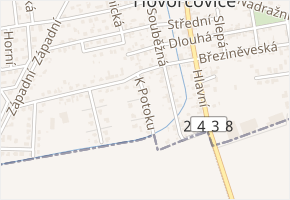 K Potoku v obci Hovorčovice - mapa ulice