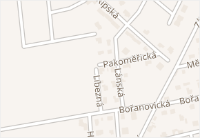 Líbezná v obci Hovorčovice - mapa ulice