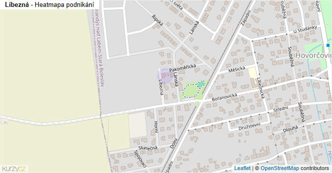 Líbezná - mapa podnikání