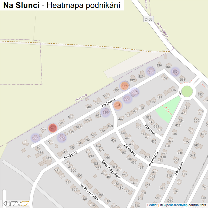 Mapa Na Slunci - Firmy v ulici.