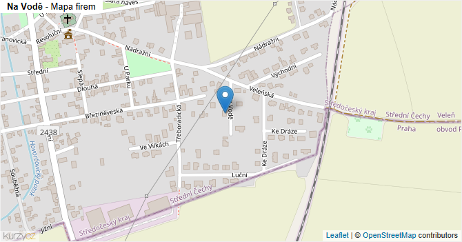 Na Vodě - mapa firem