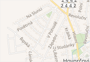 Rozmarná v obci Hovorčovice - mapa ulice